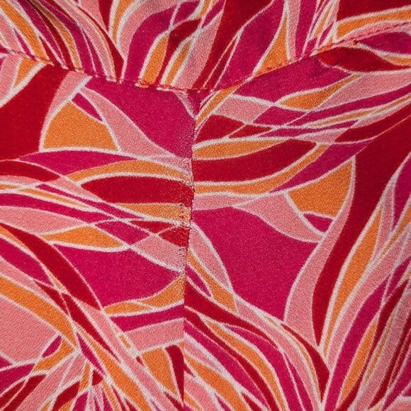 ASHLEY PARK x RTR Wide Leg Flowy Beachy Bright Print Palazzo Pants - Picture 6 of 7